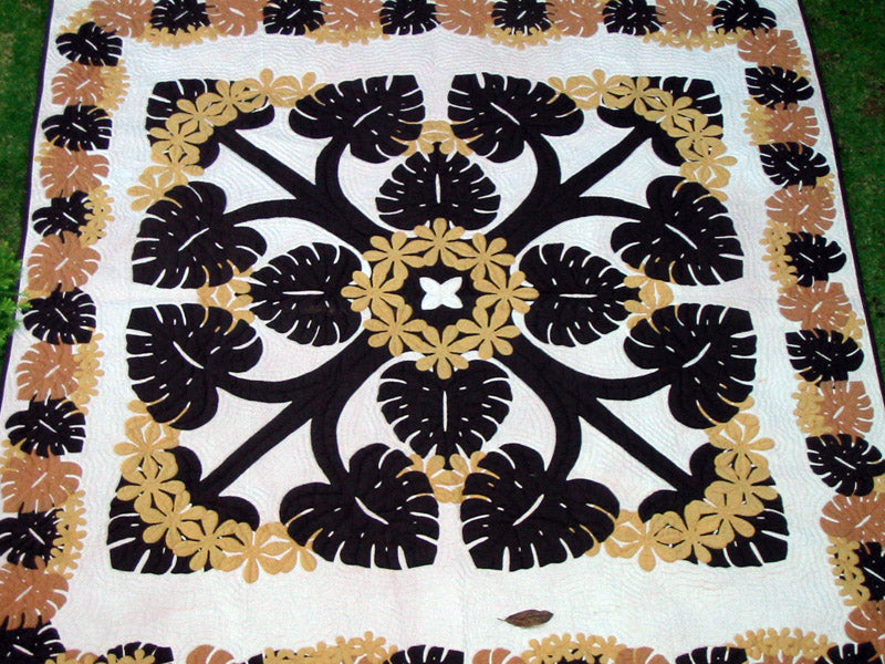 monstera quilt New Monstera – Emmalani Hawaiian Quilts